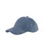 Unisex Adult Baseball Cap Slate Blue Beechfield-2