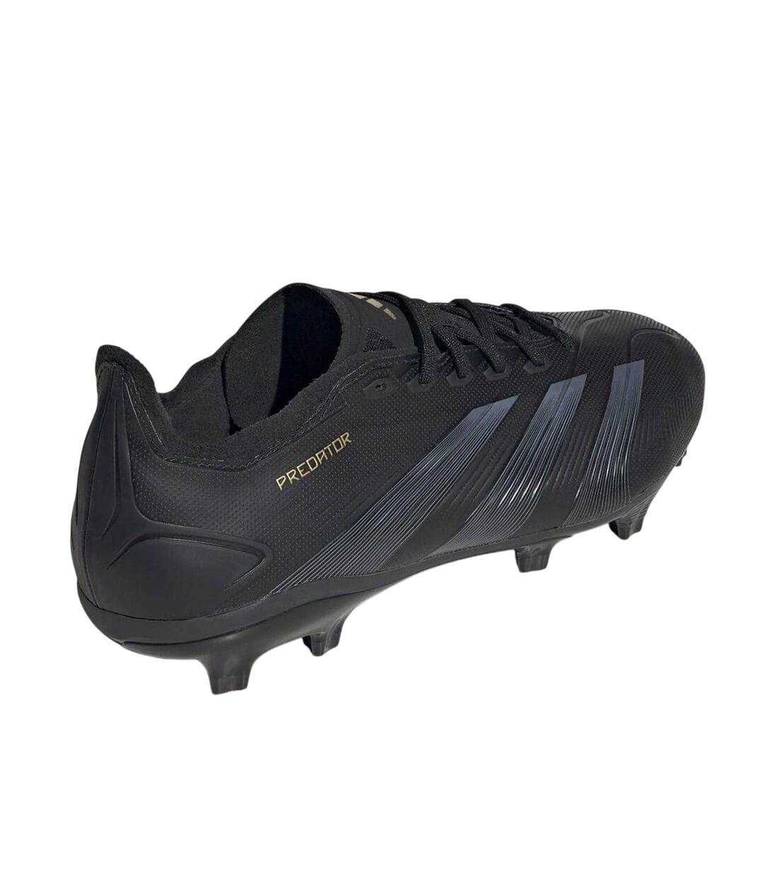 Mens Predator 24 League Leather Firm Ground Football Boots Core Black Carbon Grey Adidas-2