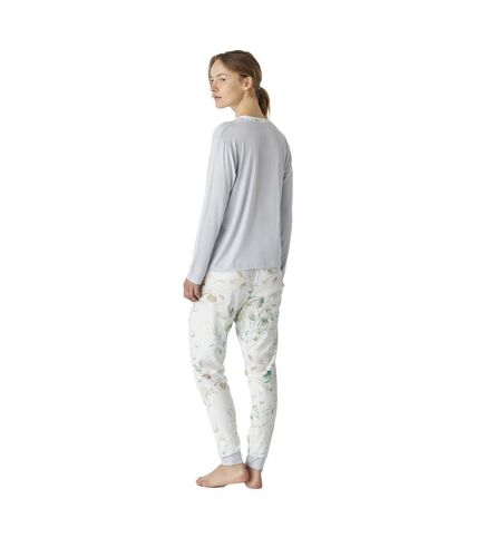 JJBEP1101 Women's Long Sleeve V-Neck Pajamas