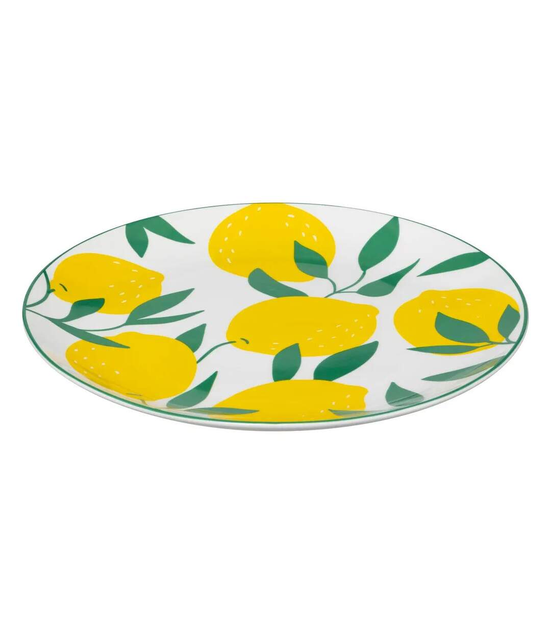 Lot de 6 Assiettes Plates Citrons 26cm Multicolore-2