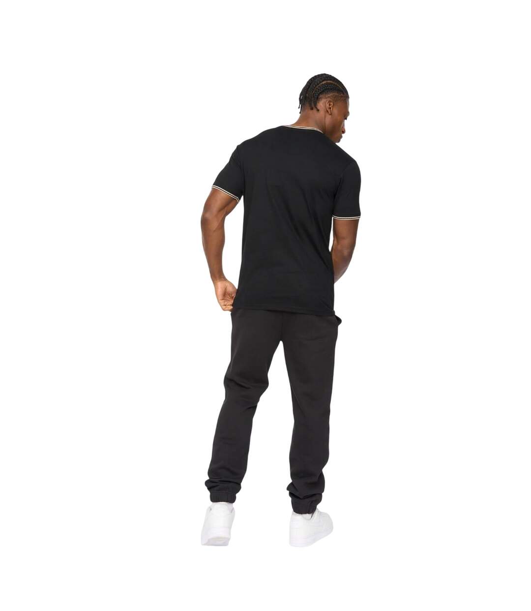 T-shirt Preece Homme Noir Crosshatch-3