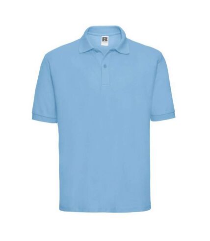 Jerzees Colours Mens 65/35 Hard Wearing Pique Short Sleeve Polo Shirt (Sky Blue)