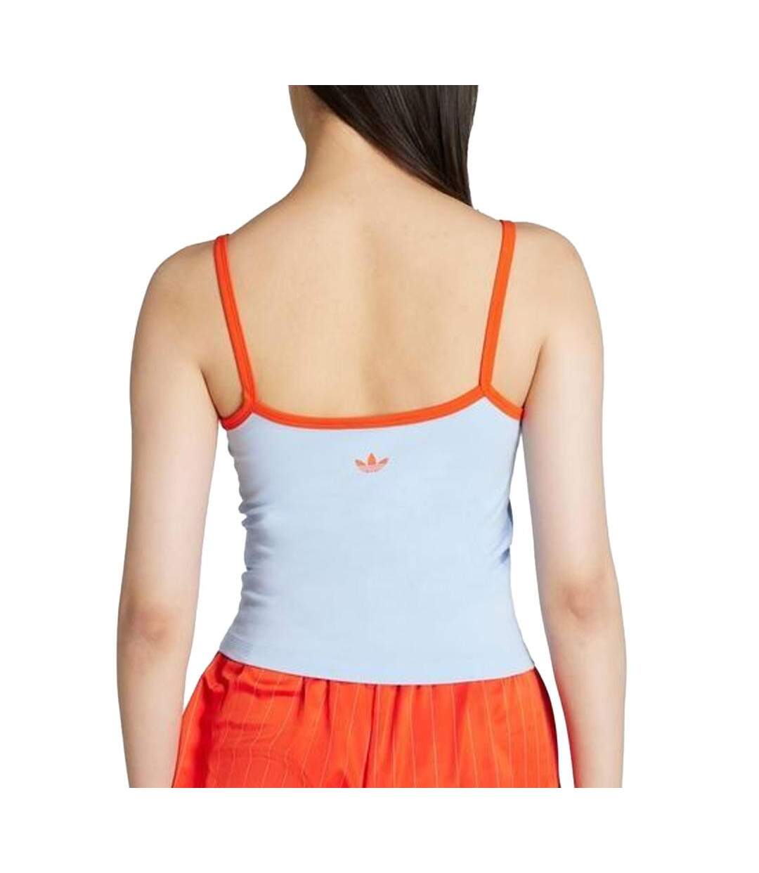 Débardeur bleu/orange femme adidas tank-2