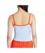 Débardeur bleu/orange femme adidas tank-2