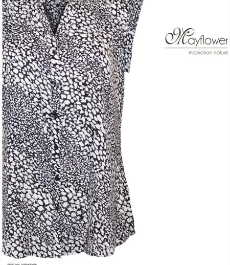 Chemisier sans manches MAYFLOWER N1132A : le top en viscose fluide pour un été frais et élégant