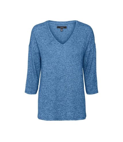 Pull Bleu Femme Vero Moda Brianna 3/4 - L