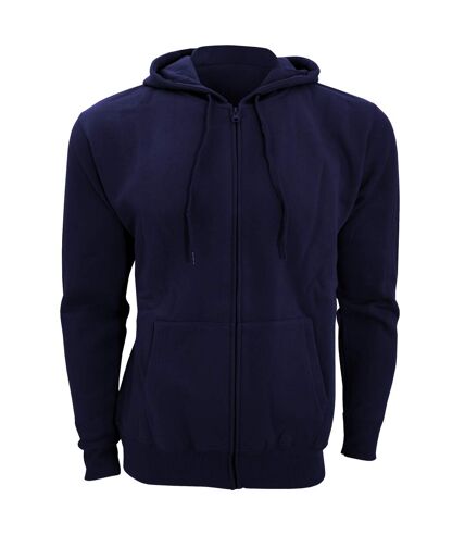 SOLS Mens Seven Full Zip Hooded Sweatshirt / Hoodie (French Navy)