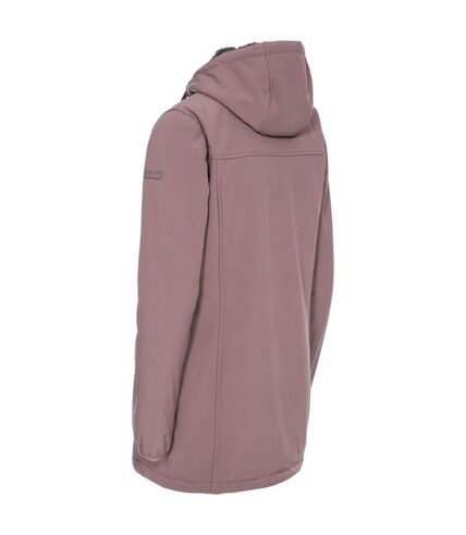 Trespass Womens/Ladies Kristen Longer Length Hooded Waterproof Jacket (Dusty Heather)