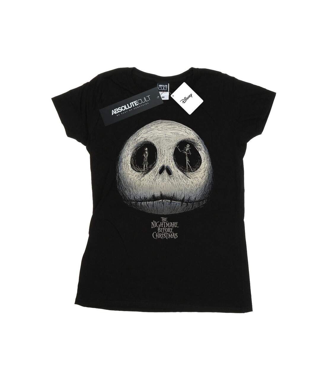 Disney T-shirt en coton Womens/Ladies Nightmare Before Christmas Jack's Eyes (Noir) - UTBI35691-1