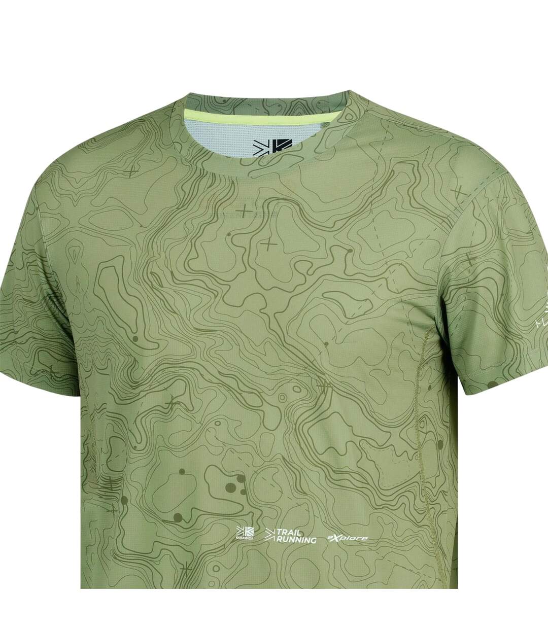 Mens Trail Performance Running T-shirt Olive Karrimor-3
