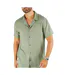 Chemise kaki homme paname brothers lin ficelle-1
