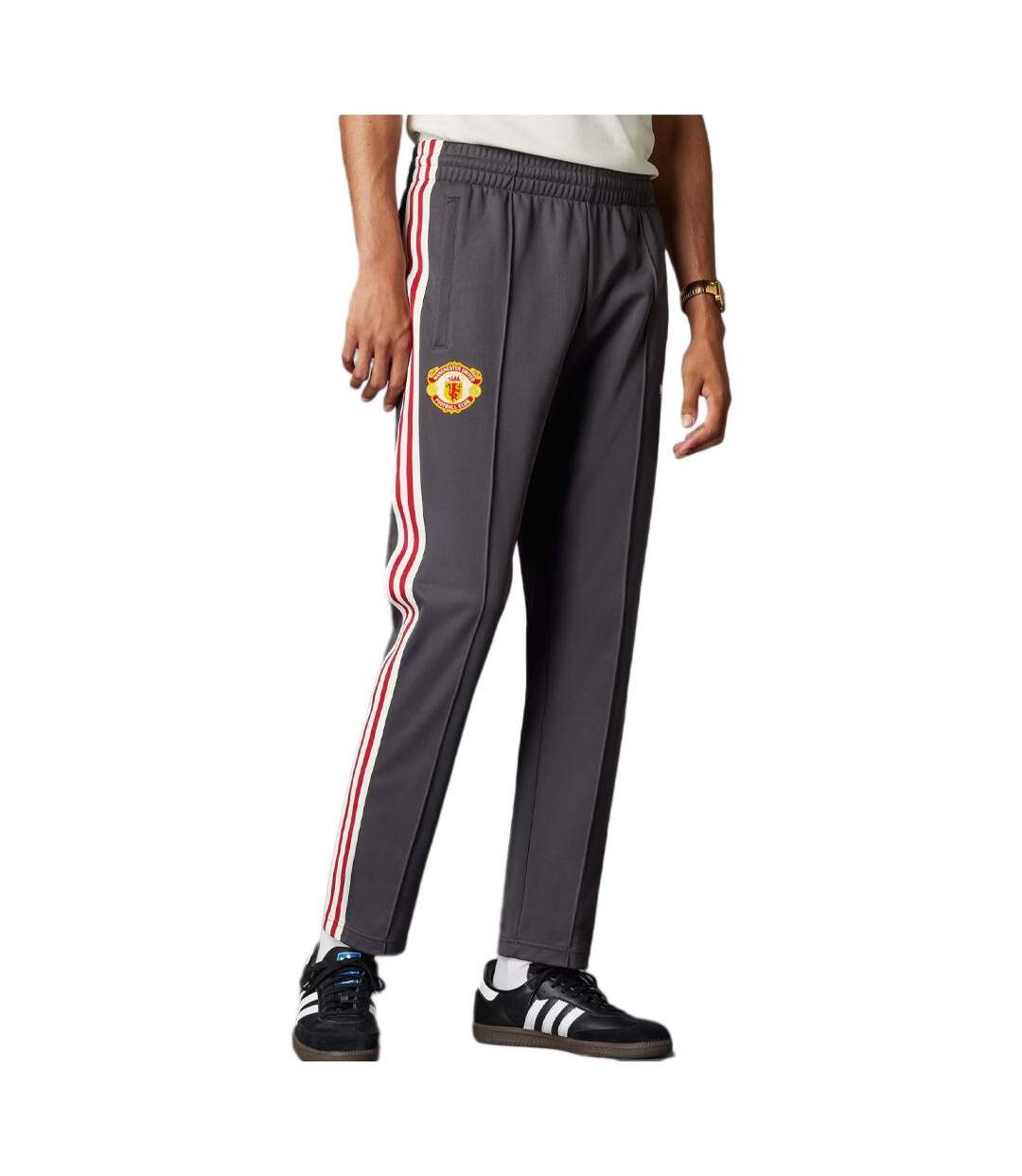 Manchester united jogging gris homme adidas og bb-1