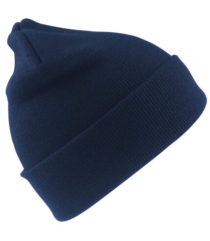 Result Wooly Heavyweight Knit Thermal Winter/Ski Hat (Navy Blue) - UTBC967
