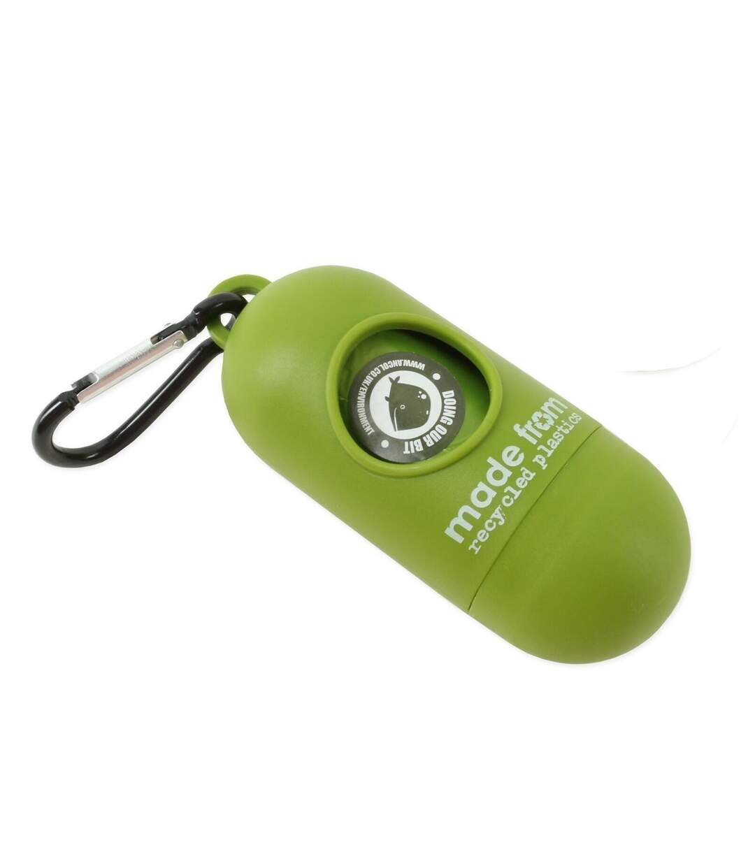 Recycled dog poop bag dispenser one size green Ancol-3