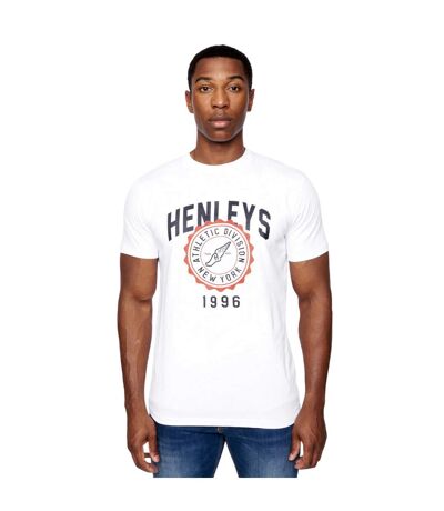 Mens tipton t-shirt optic white Henleys