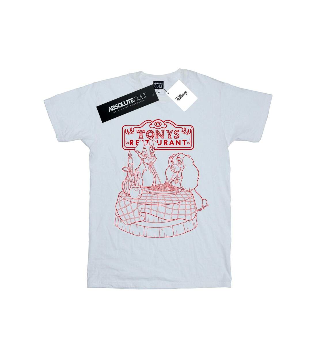 Disney - T-shirt LADY AND THE TRAMP THAT'S AMORE - Femme (Blanc) - UTBI17889-1