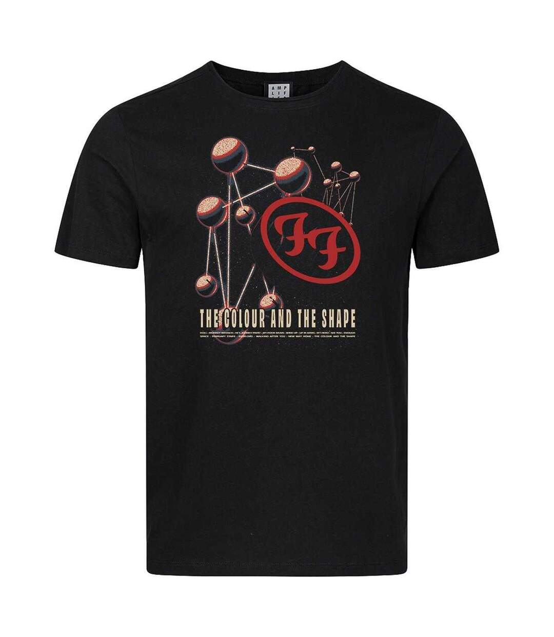 T-shirt Motif/style Foo Fighters The Colour And The Shape Adulte Noir Amplified-1