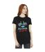 Disney Womens/Ladies Lilo And Stitch Christmas Tree Shades Coton Boyfriend T-Shirt (Noir) - UTBI29989-2