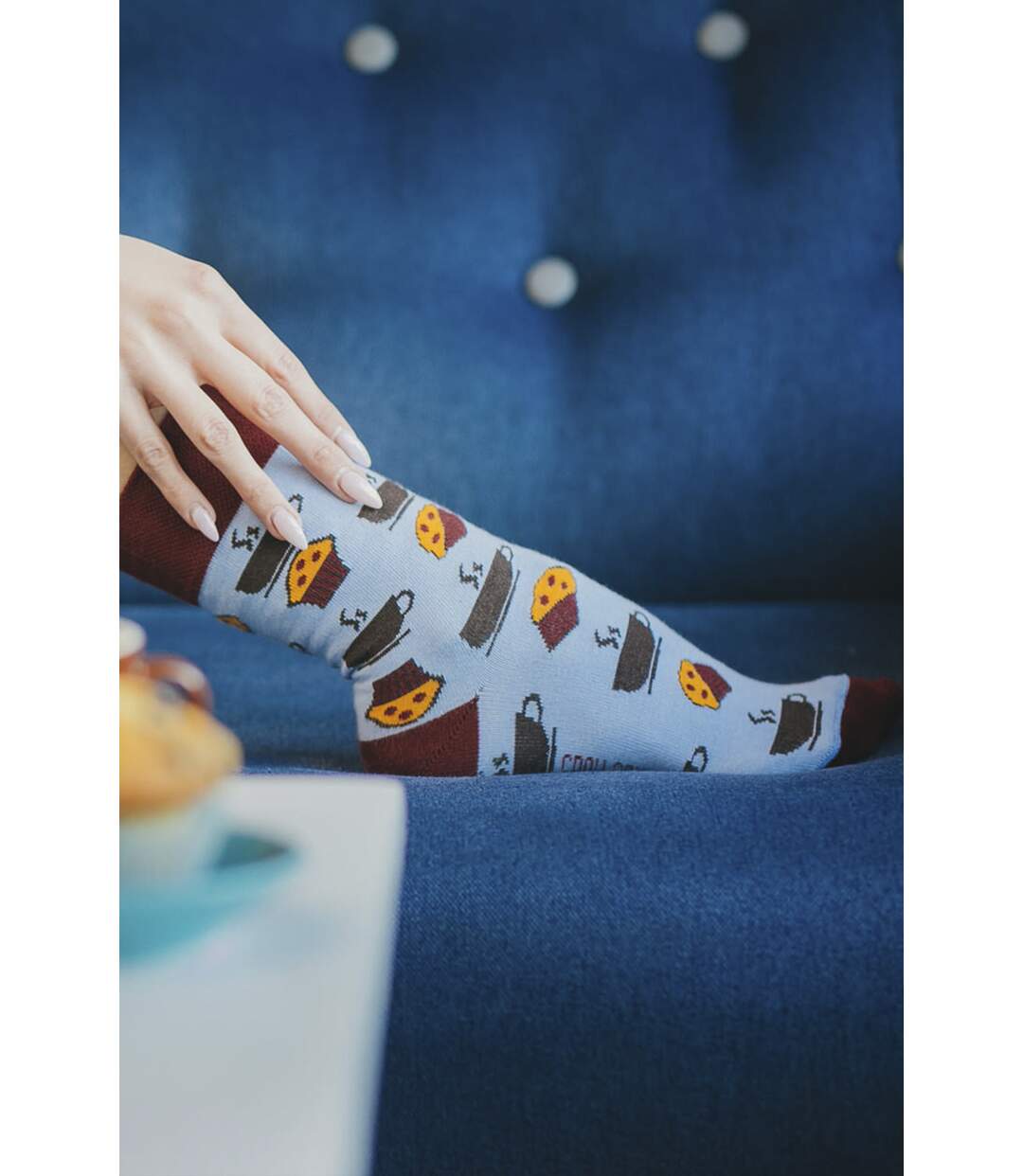 SPOX SOX - Unisex Novelty Socks - Coffee & Muffins-2