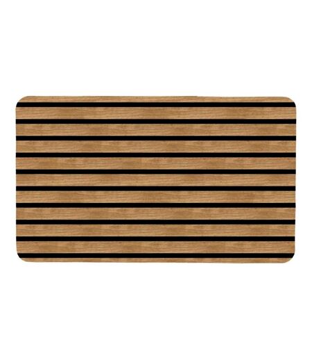 Tapis Mousse Effet Bois Lattae 45x75cm Naturel