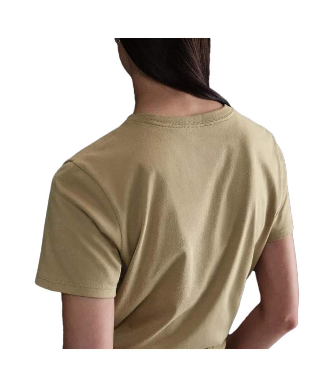 T-Shirt beige femme nike club-2