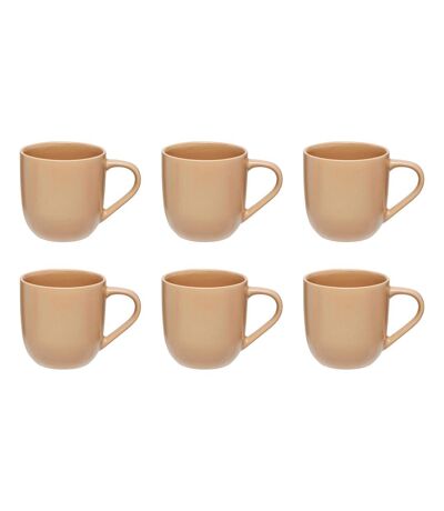Lot de 6 Mugs en Céramique Maé 24cl Beige