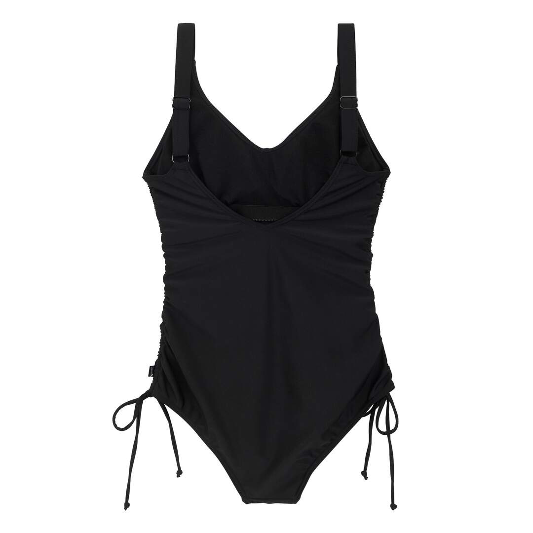 Womens/ladies alinae plain one piece swimsuit black Regatta-2