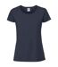 T-shirt iconic femme bleu marine foncé Fruit of the Loom