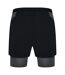 Short De Course Homme Noir Anthracite Gym King-3