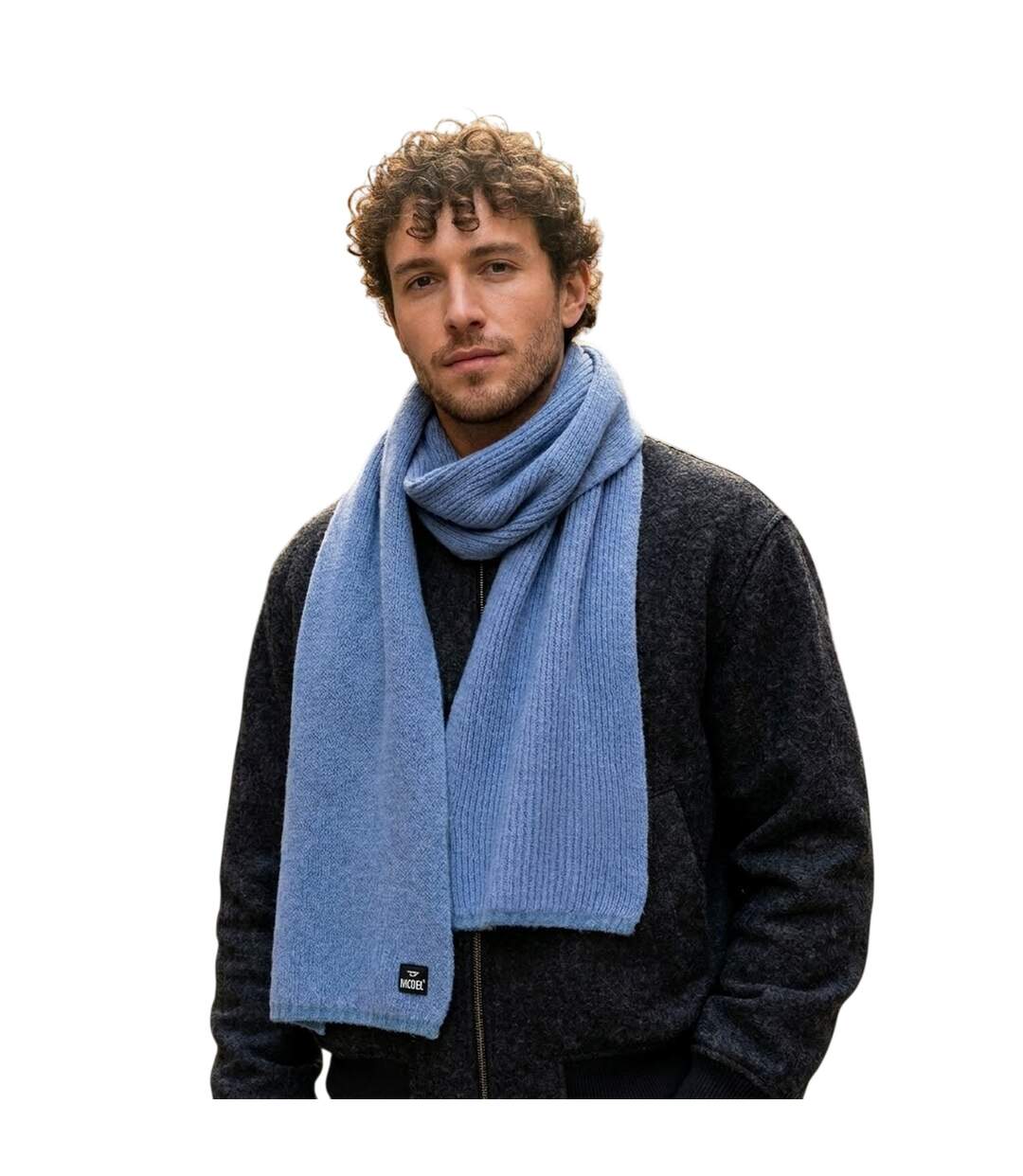 Unisex Adult Knitted Midweight Scarf One Size China Blue Diesel-1
