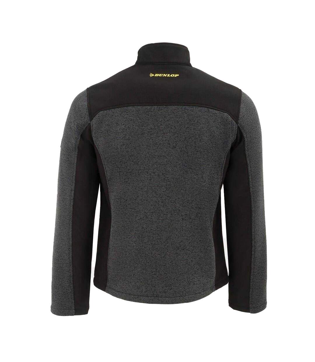Mens On Site Fleece Jacket Black Grey Dunlop-3