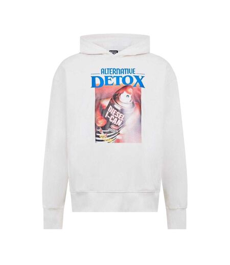 Sweat À Capuche Motif/style Imprimé Graphique Adulte Blanc Diesel