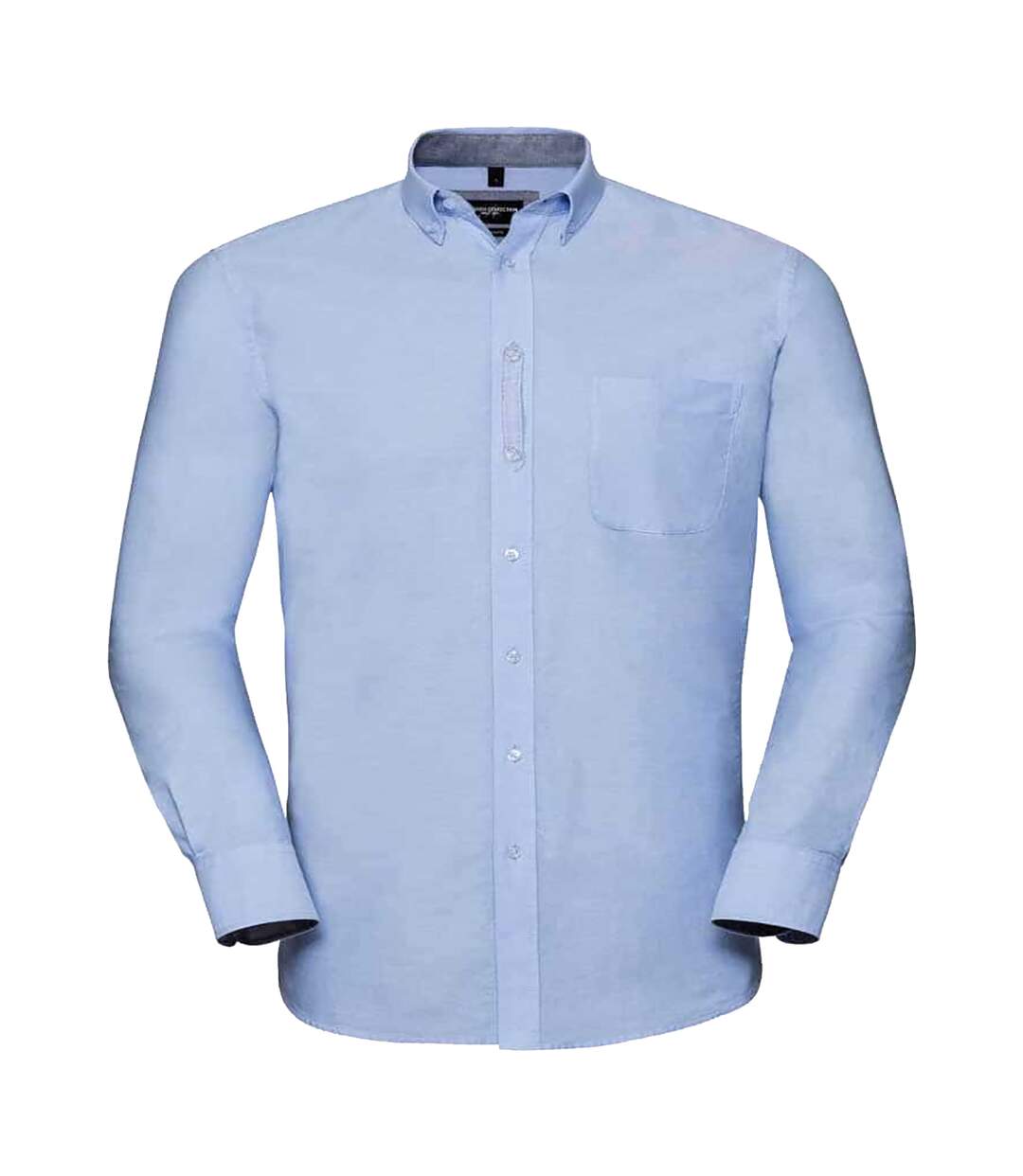 Russell Collection Chemise Oxford à manches longues pour hommes (Bleu Oxford/Navy Oxford) - UTRW7047