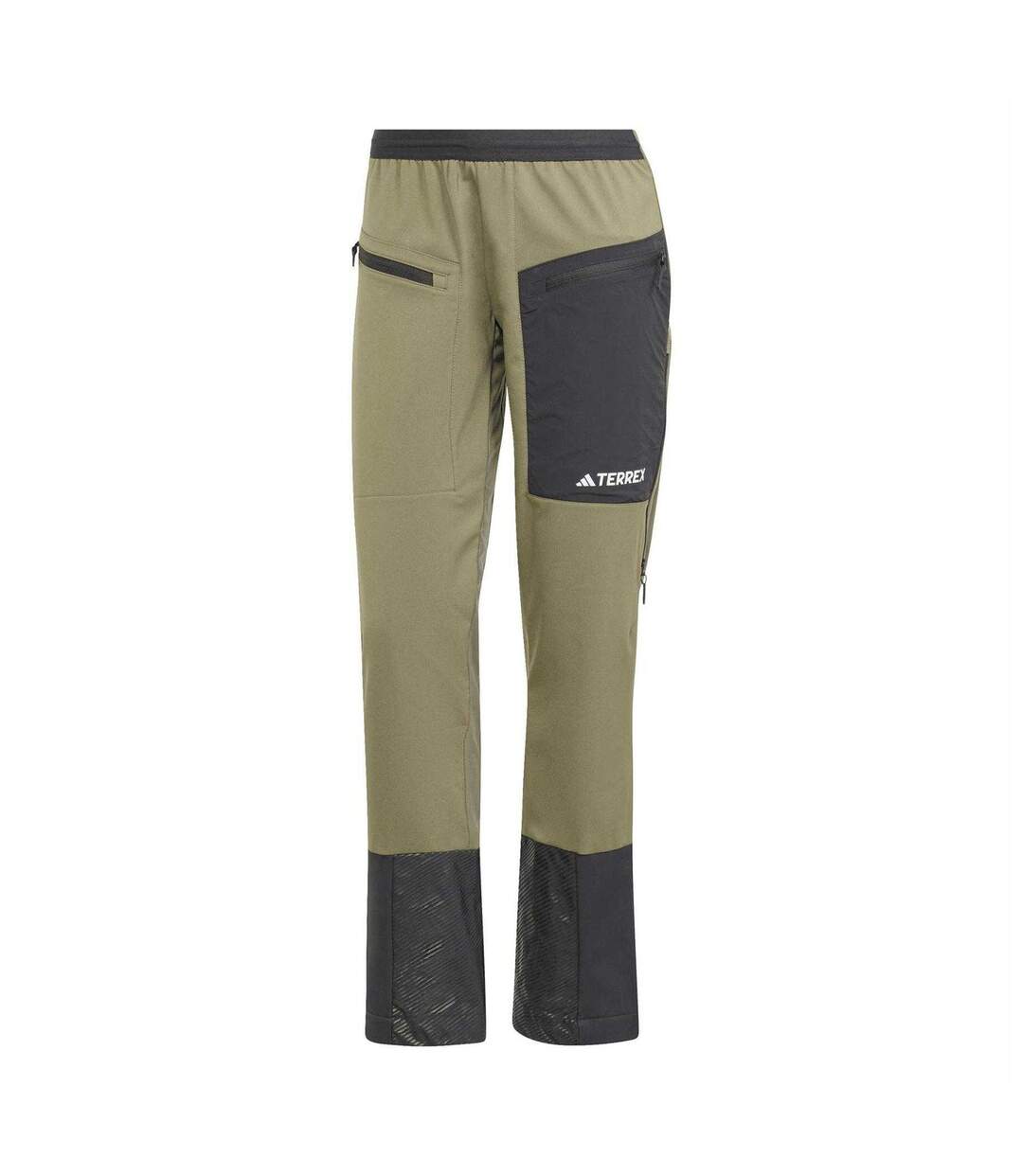 Womens/ladies Xperior Fast Contrast Panel Ski Trousers Olive Strata Adidas-2