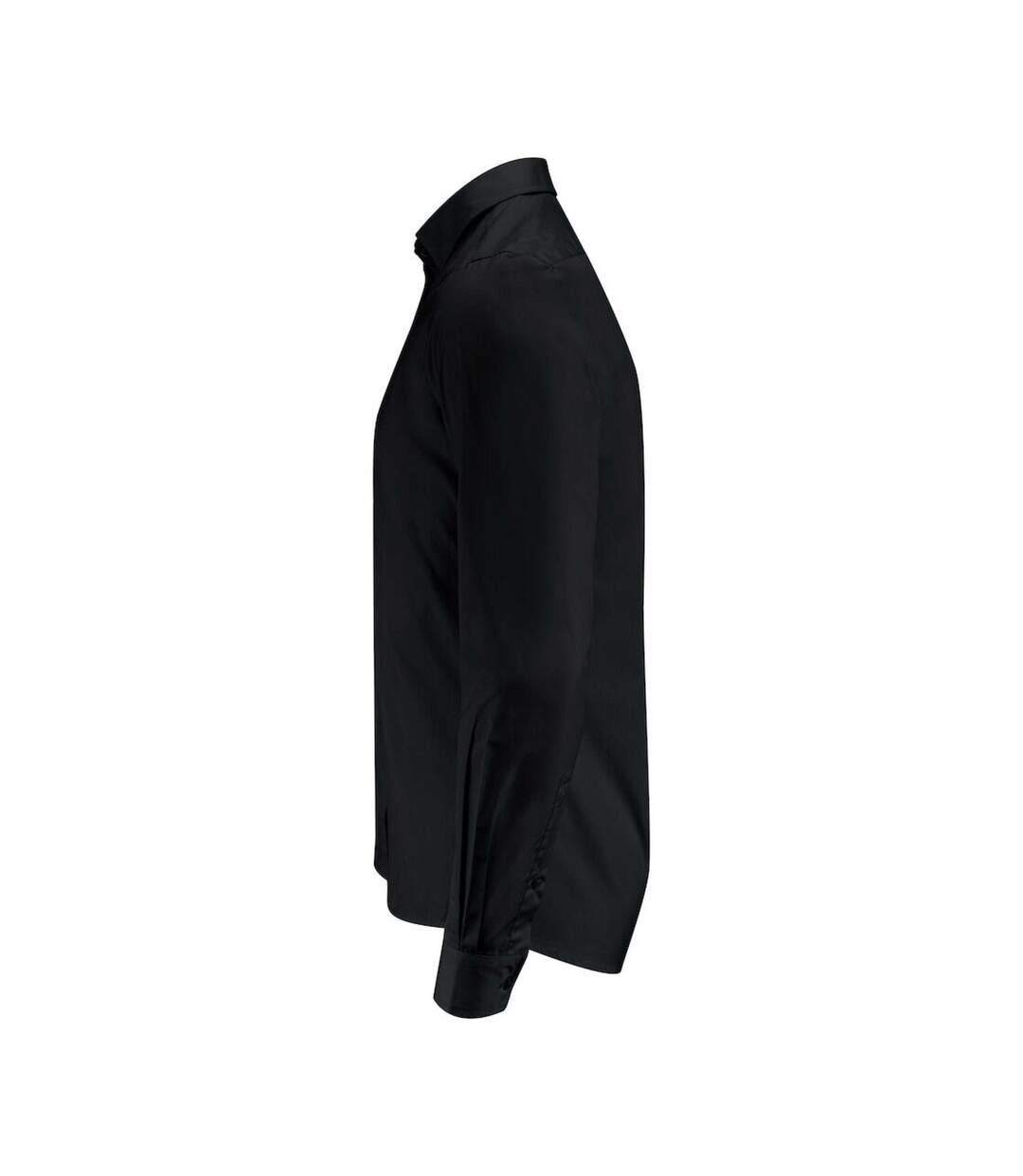 Mens Acton Business Shirt Black James Harvest-3