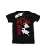 Disney Womens/Ladies Mulan Movie Warrior Silhouette Coton Boyfriend T-Shirt (Noir) - UTBI35480-1