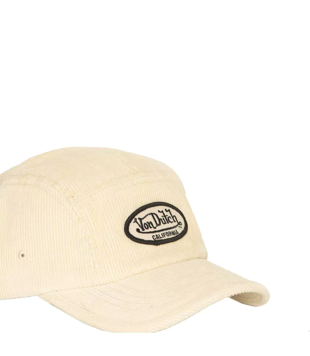Casquette 5 panneaux  adulte en velours cotelé avec patch Velvet Vondutch-5