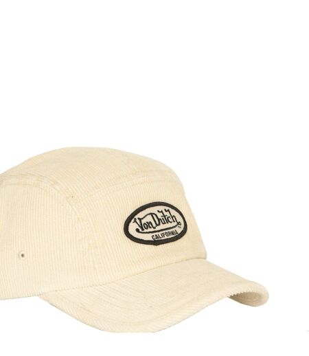 Casquette 5 panneaux  adulte en velours cotelé avec patch Velvet Vondutch