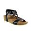 Sandales barwell femme noir Lunar