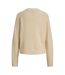Pull Manches Raglan Motif/style Tricoté Femme Beige Pâle JJXX-2