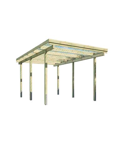 Carport en bois couverture PVC  Basic Simple