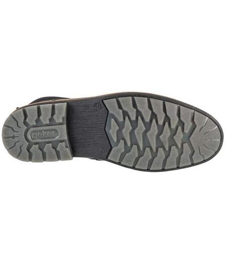 Bottines Style Logo Homme Noir Rieker