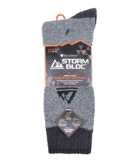 4 Paires Chaussettes de Randonnée Homme Polyester