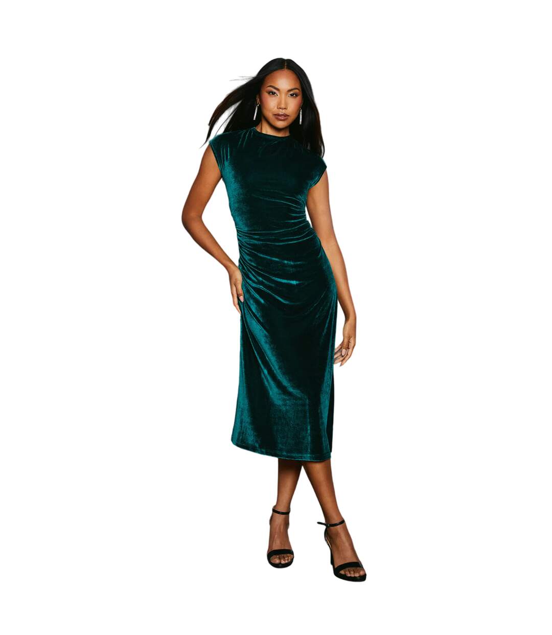 Robe Mi-longue Femme Vert Principles-1