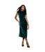 Robe Mi-longue Femme Vert Principles-1