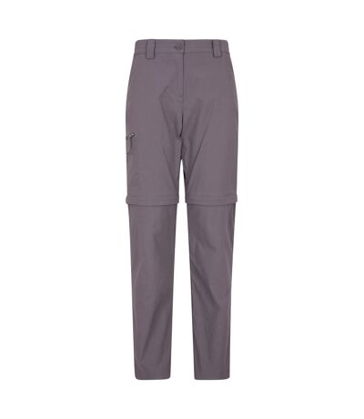 Mountain Warehouse Womens/Ladies Hiker Stretch Zip-Off Pants (Charcoal) - UTMW1577