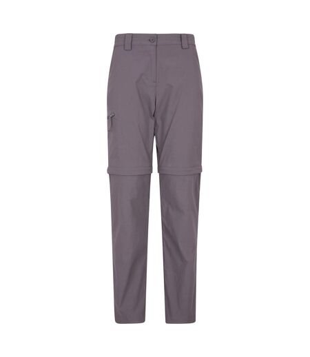 Mountain Warehouse Womens/Ladies Hiker Stretch Zip-Off Pants (Charcoal) - UTMW1577