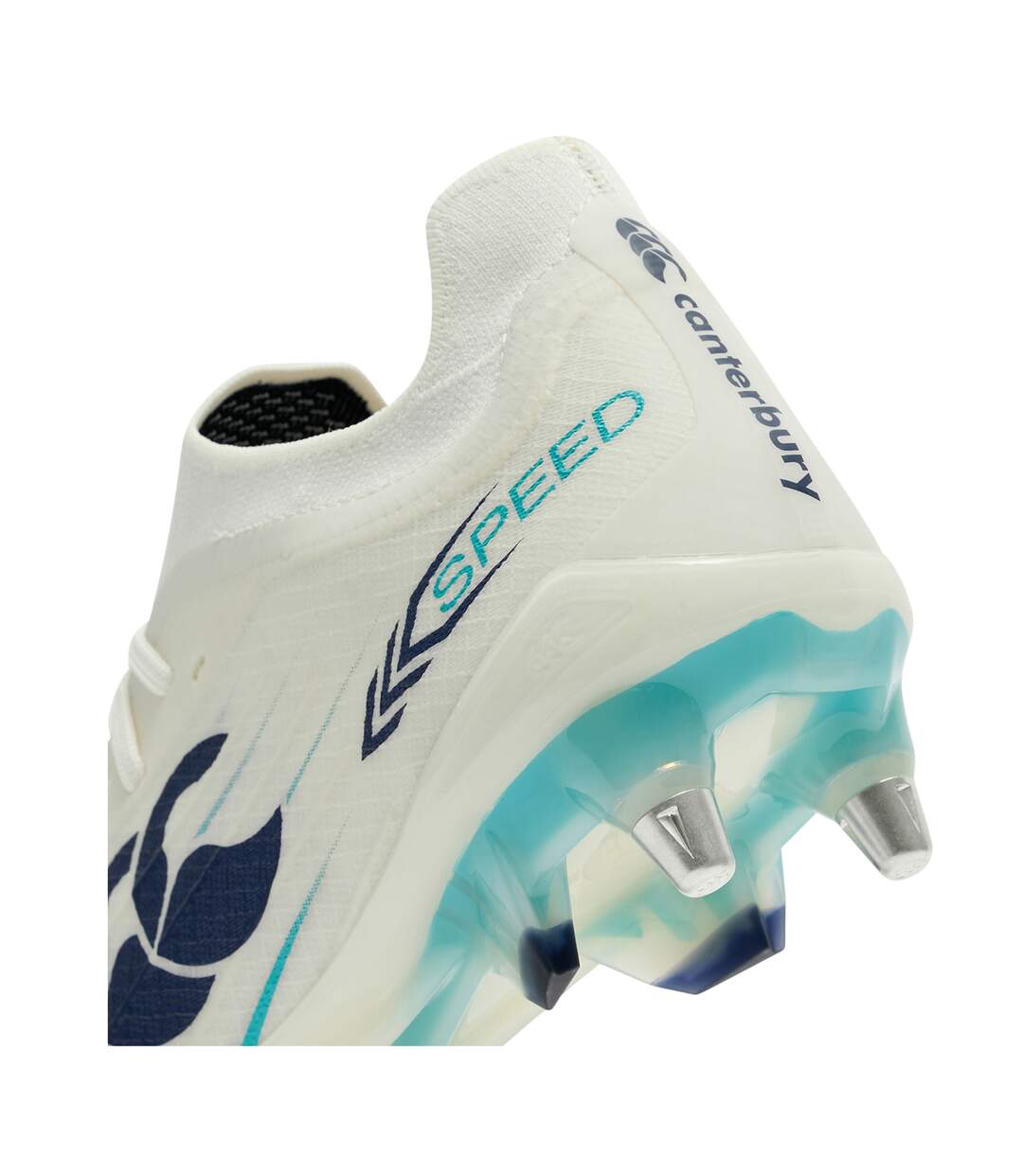 Unisex Adult Speed Falcon 2.0 Elite Soft Ground Rugby Boots White Green Canterbury-4