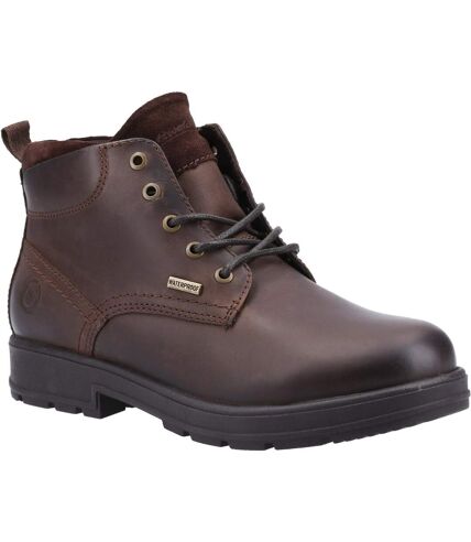 Cotswold Mens Winson Lace Leather Boots (Brown) - UTFS8289