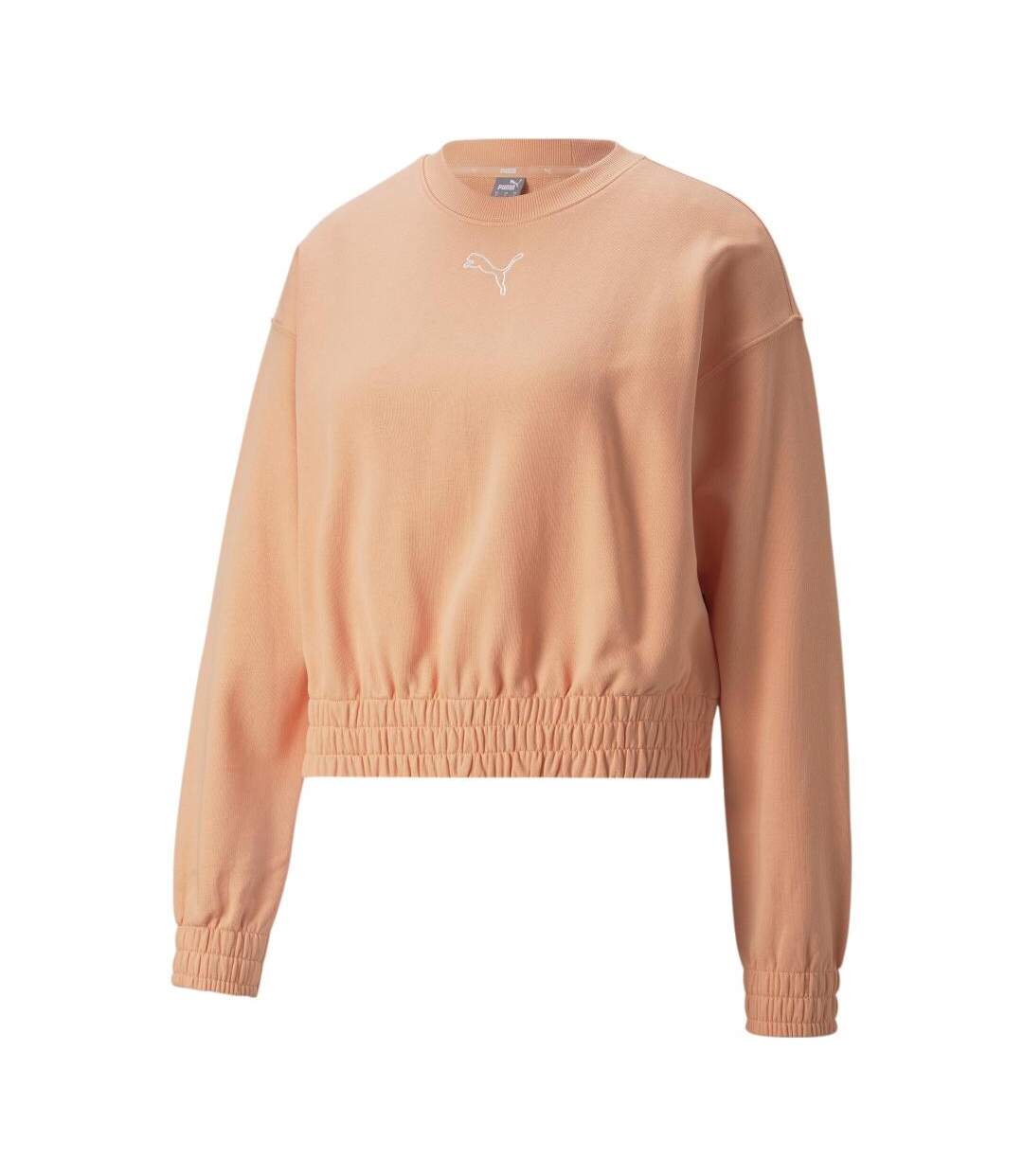 Sweat Corail Femme Puma W Her Crew - L